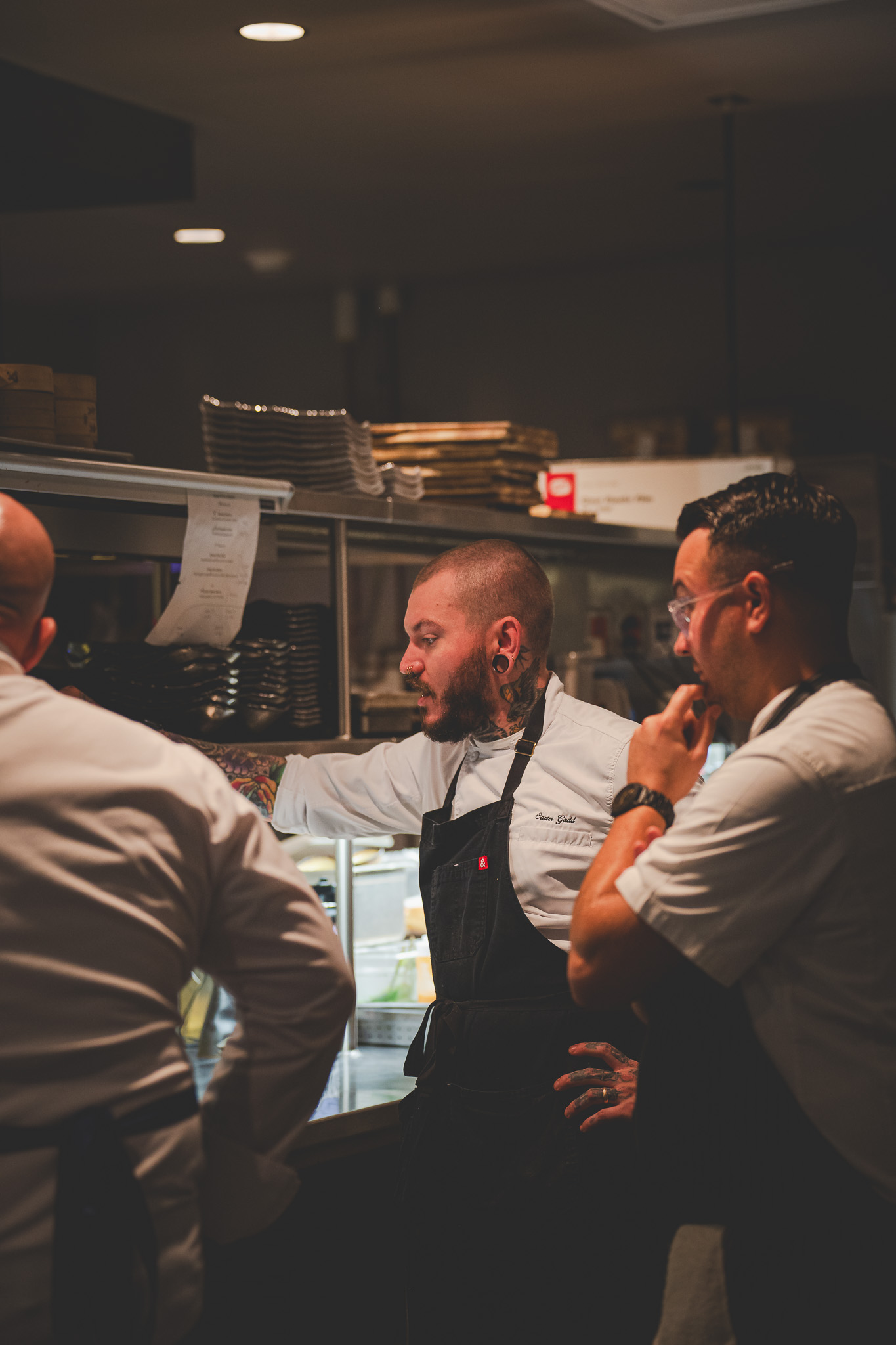 The kitchen mid-service