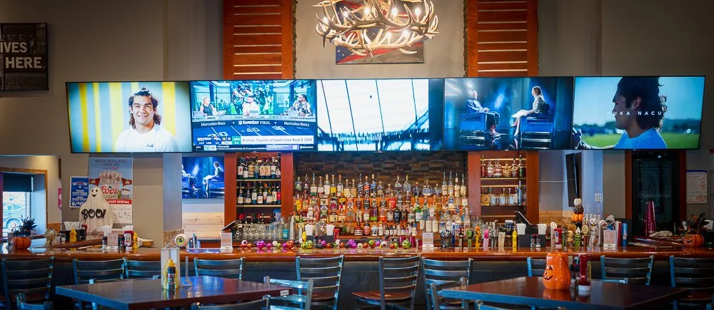 The bar and dining room inside Liberty Social in Powell, Ohio